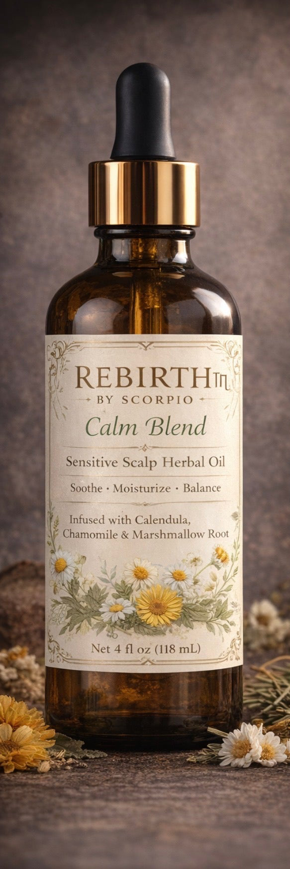 Calm Blend Sensitive Scalp Herbal Oil 4oz