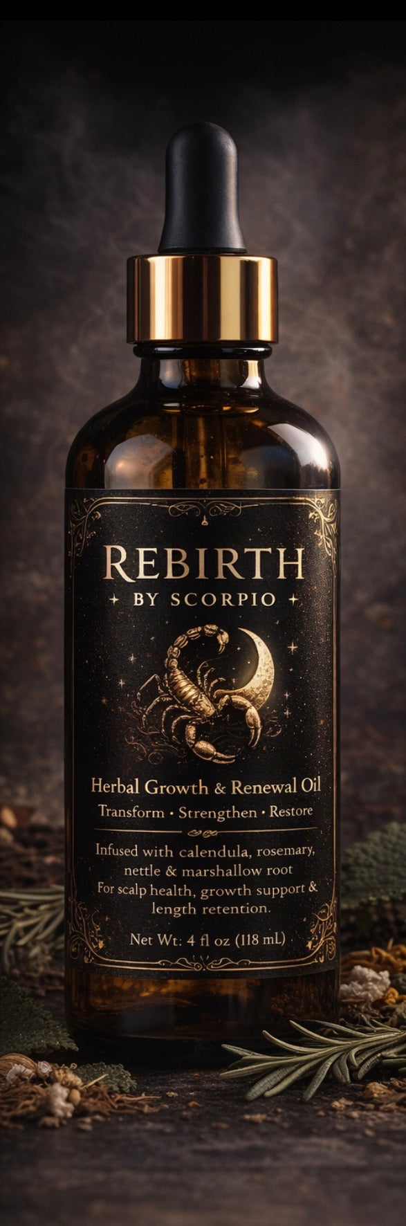 Herbal Growth & Renewal Hair Oil 4oz